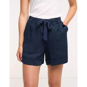 Bermuda Tencel Azul Marino - Ducano