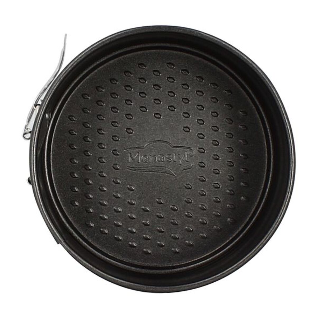 Moule à charnière à fond amovible en acier carbone 14cm AMANDINE