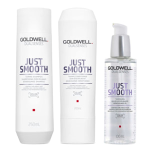 GOLDWELL Kit DS Just Smooth Taming Shampoo 250ml + Conditioner 200ml + Oil 100ml