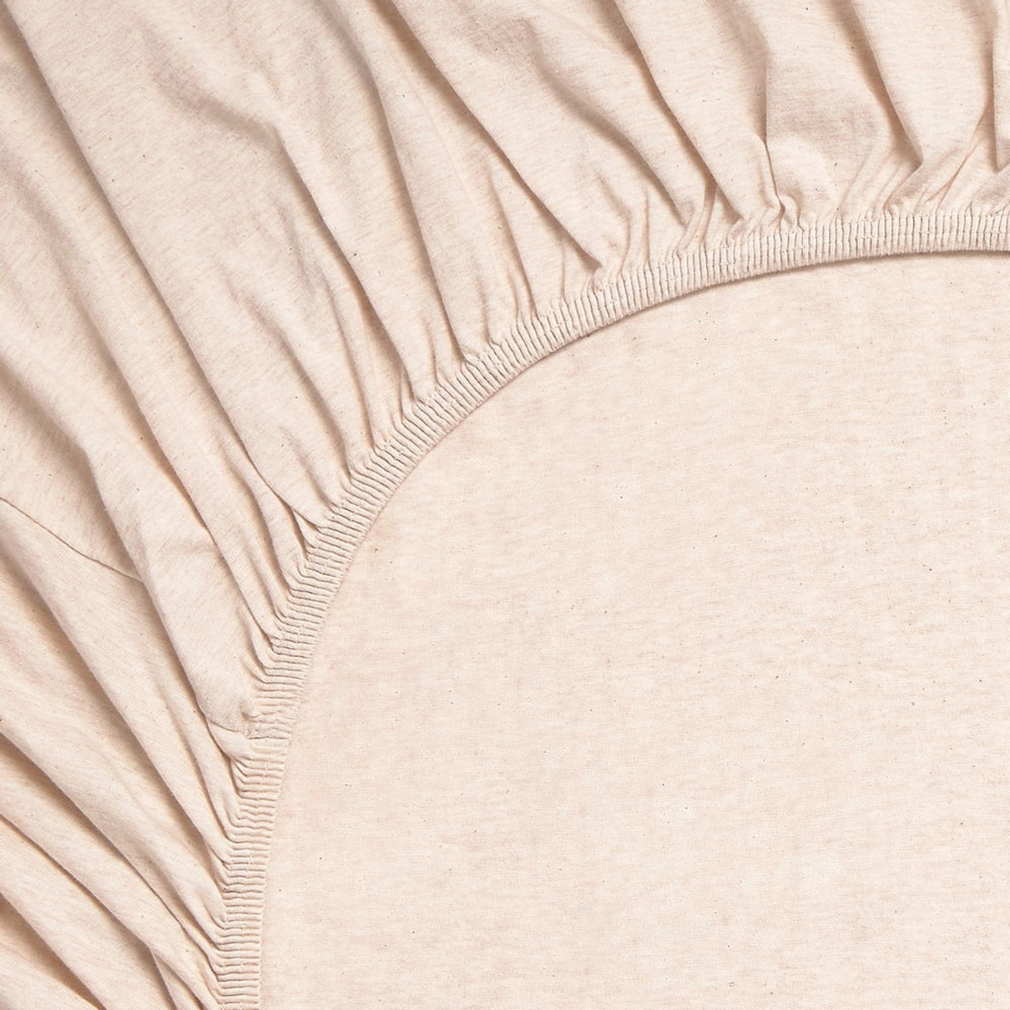 Sábana bajera algodón de punto ajustable Punto color marfil lino Punto de algodón