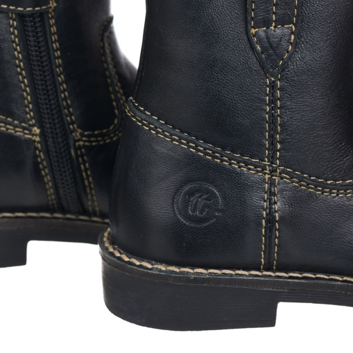 Bota campera en piel