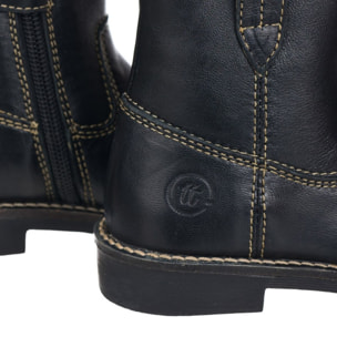 Bota campera en piel