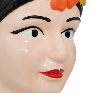 Vase tête de femme "Yuca" céramique H18,2cm