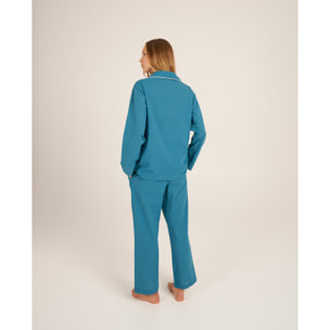Pantalón de pijama de mujer largo con bolsillos
