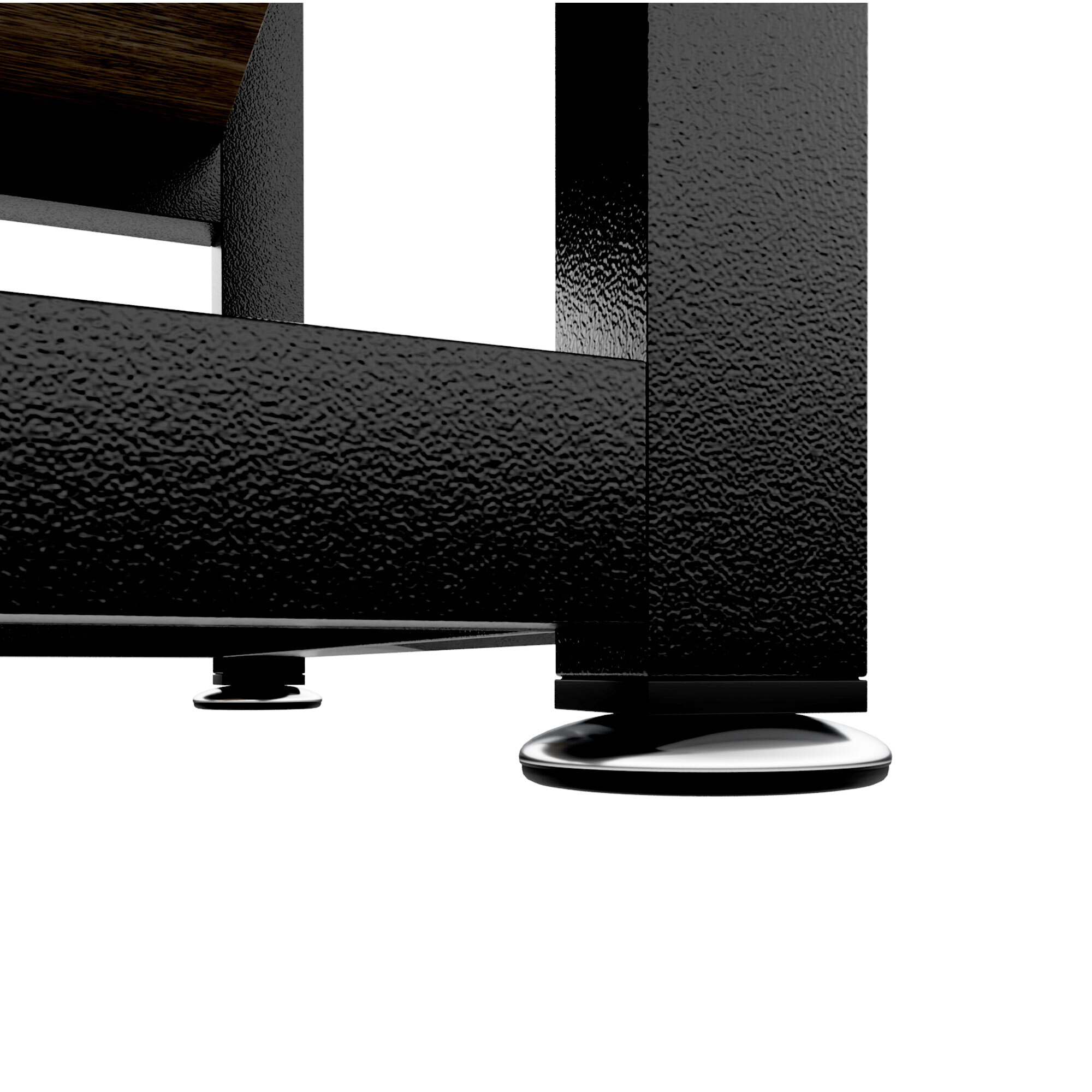 Edo - Scaffale Libreria a Muro 76x162,5x33,5 cm 3 Ripiani con Mobiletto 2 Ante in Legno Bleach Struttura in Metallo Nero