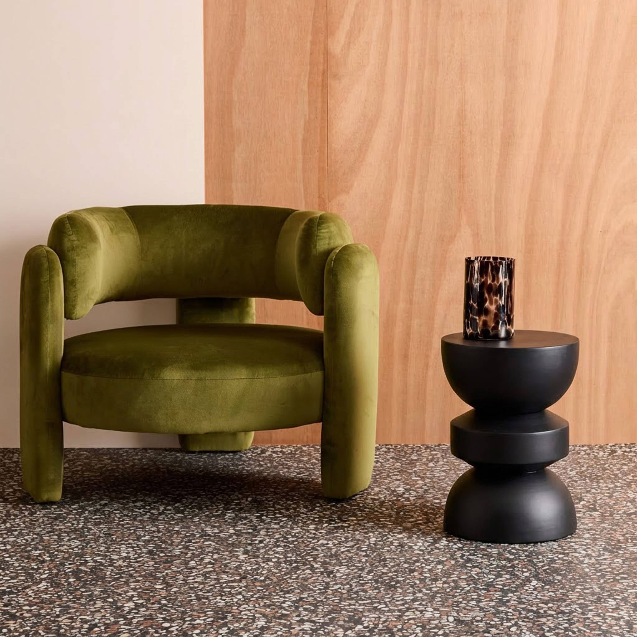 Table d'appoint, bout de canapé, table de chevet métal Ø32 x H43,5cm ASSA