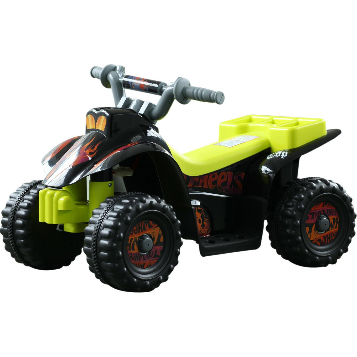 Voiture 4x4 quad électrique multifonctions 65L x 43l x 43H cm enfants +3 ans noir et jaune