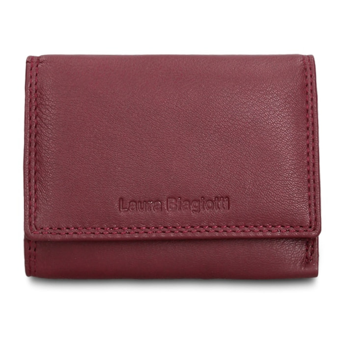 Portafoglio da donna in vera pelle - Modello Valoria Ultra - Casual - 12.0 x 9.0 x 2.0 cm