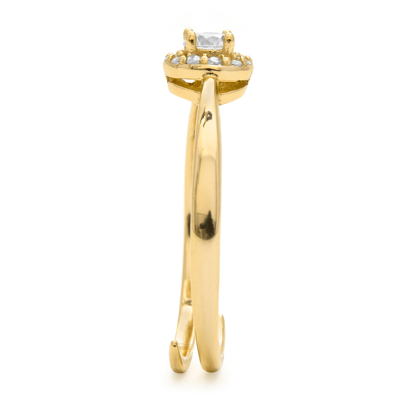 Anillo Aldra acabado oro amarillo 18k