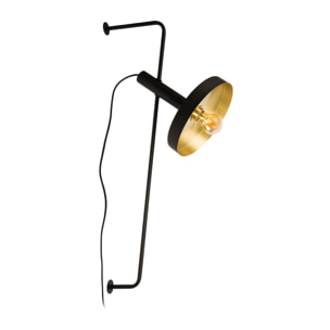 WHIZZ Lampe applique noire/or