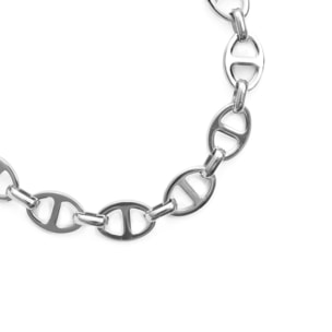 Pulsera Kisa acabado rodio