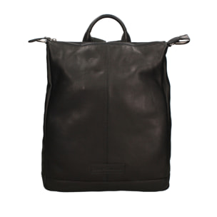 Borsa a mano convertibile in zaino  da uomo In Vera pelle Made in Italy 32x39x10 cm