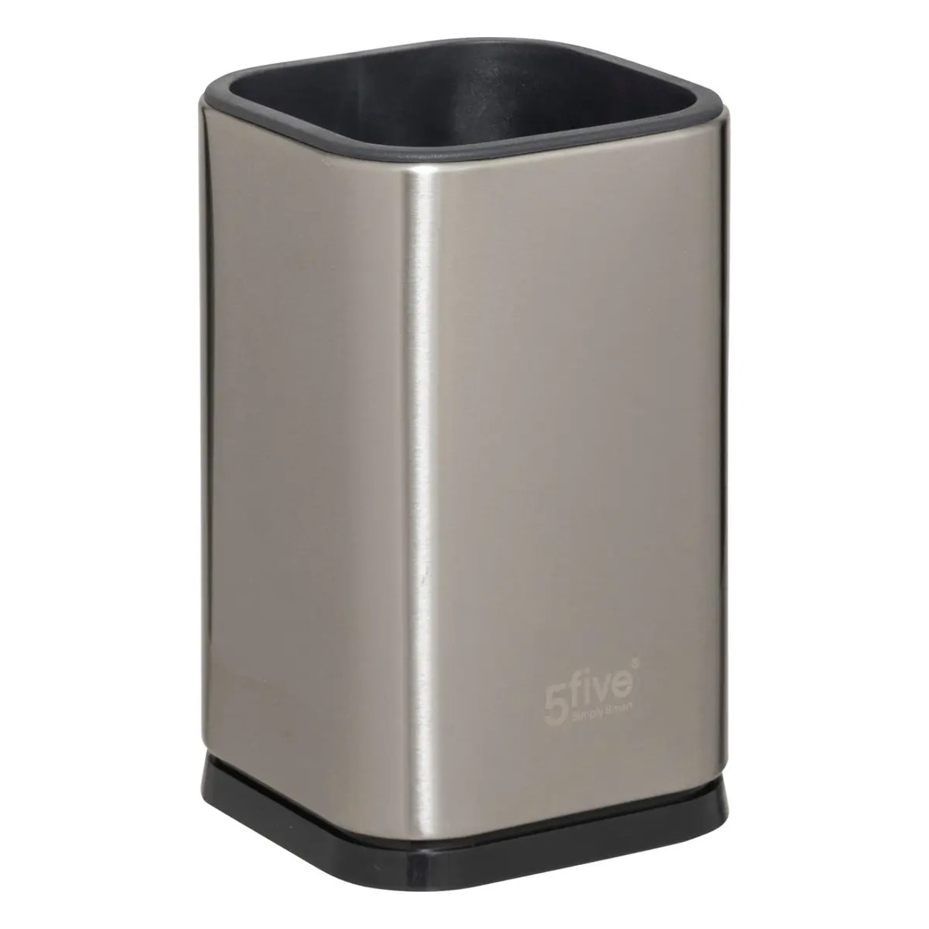 5 ustensiles de cuisine avec pot de rangement en inox