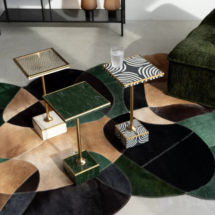 Table d'appoint Loco Loco 25x25cm verte Kare Design