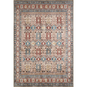 Carry - tapis vintage à motif persan lavable en machine à 30°c, multicolore