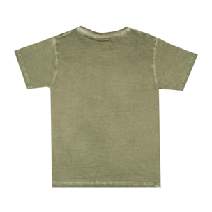 Camiseta infantil de manga corta "lavada"