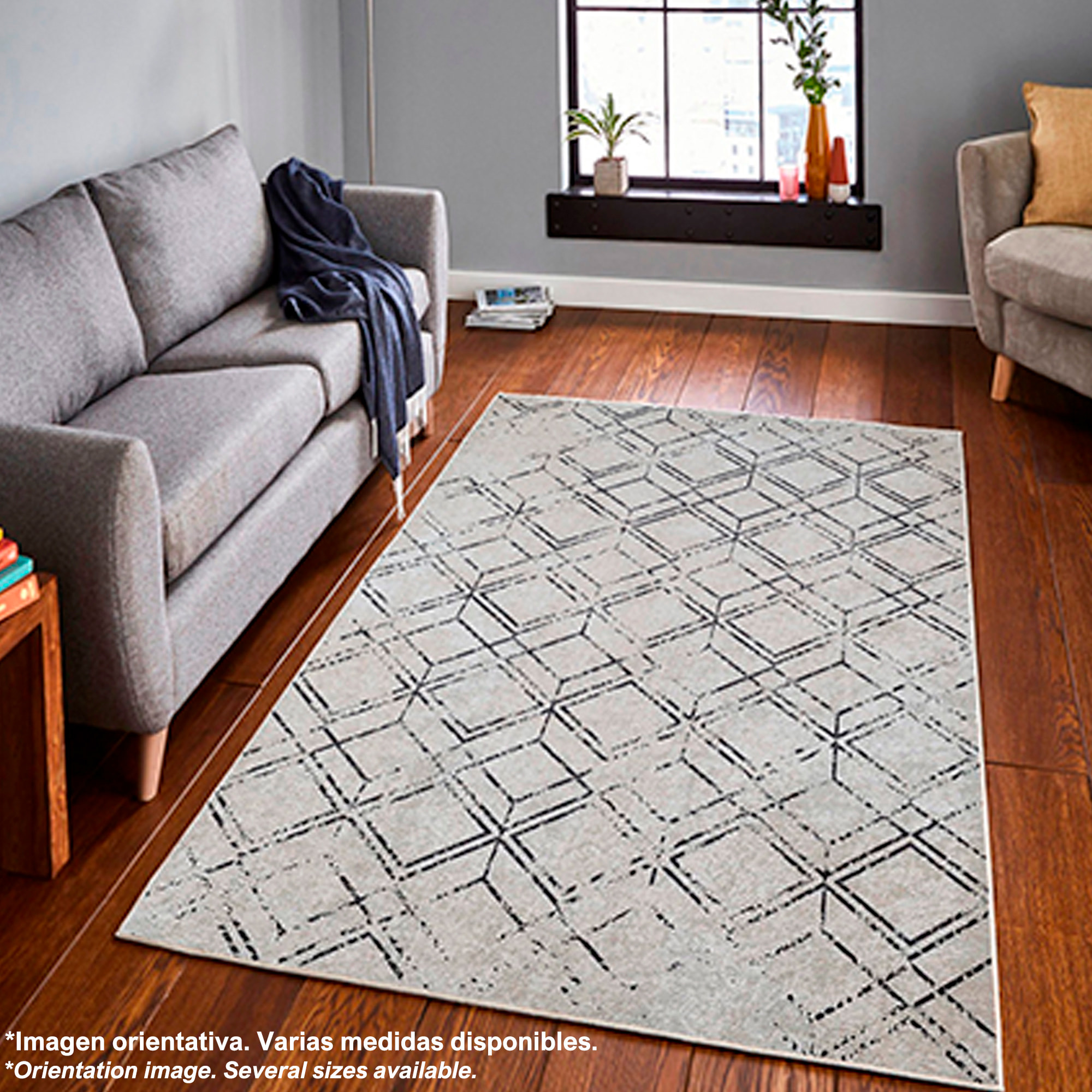 Alfombra de Poliester estampada 80 x 150cm