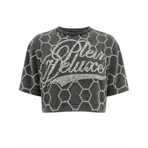 PHILIPP PLEIN T-shirt girocollo a maniche corte CRYSTAL