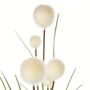 Tige de roseaux artificiels blanc ivoire H91cm