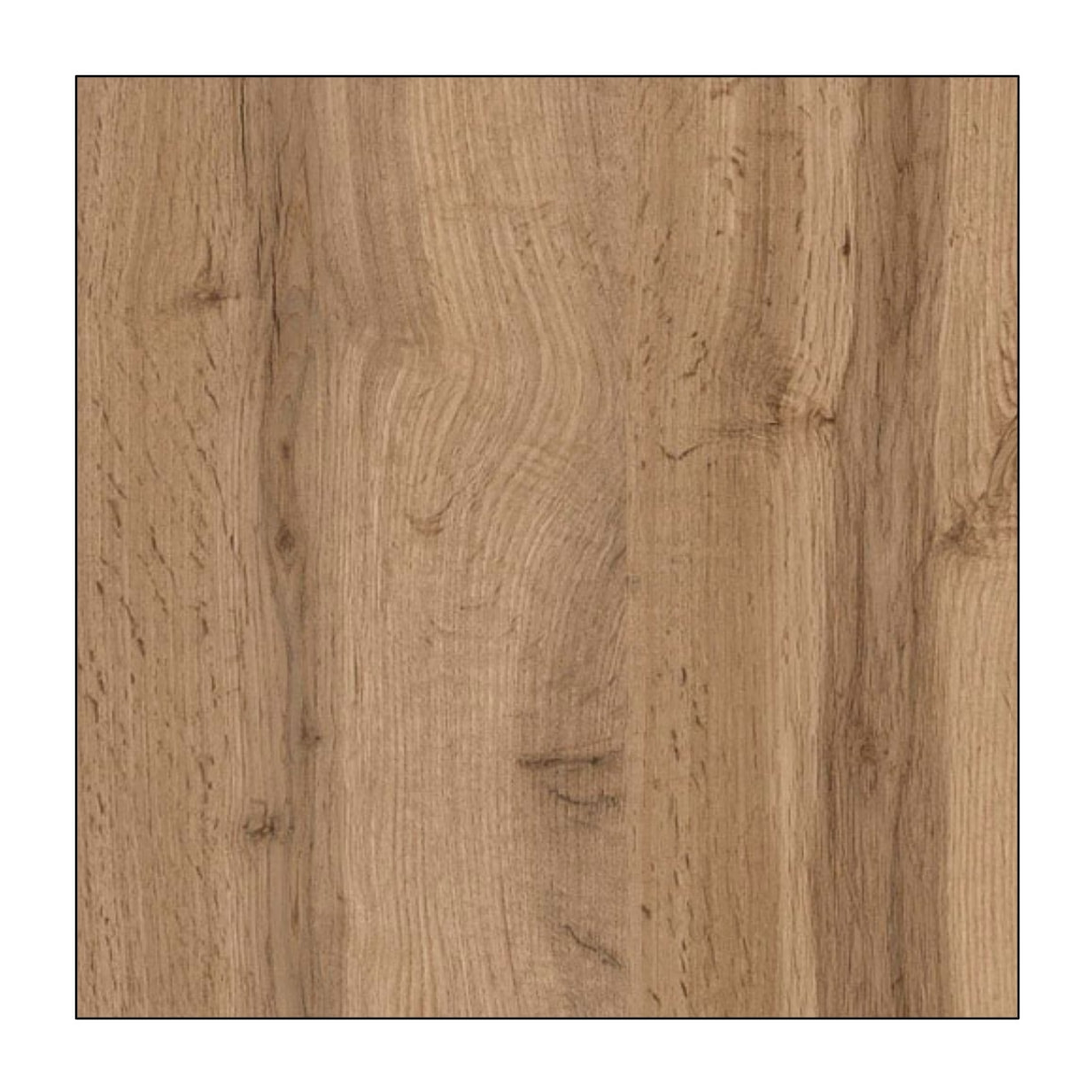 Lord - table basse - effet bois et noir - 110 cm - style industriel - Bois / Gris