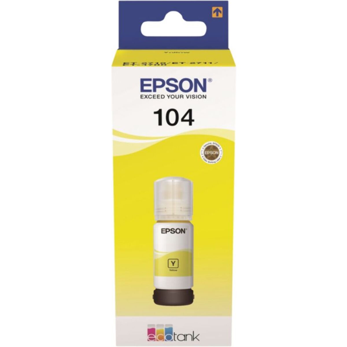 Cartouche d'encre EPSON Bouteille d'Encre Ecotank 104 Jaune (Yellow) - C13T00P440