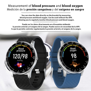 Brazalete inteligente H30 multideportivo con monitor cardiaco, dial personalizable