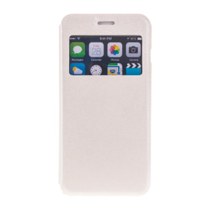 DAM COPRI LIBRO CON FINESTRA CHIUSURA MAGNETICA IP6/6S PLUS 8x1x16 Cm. Colore bianco