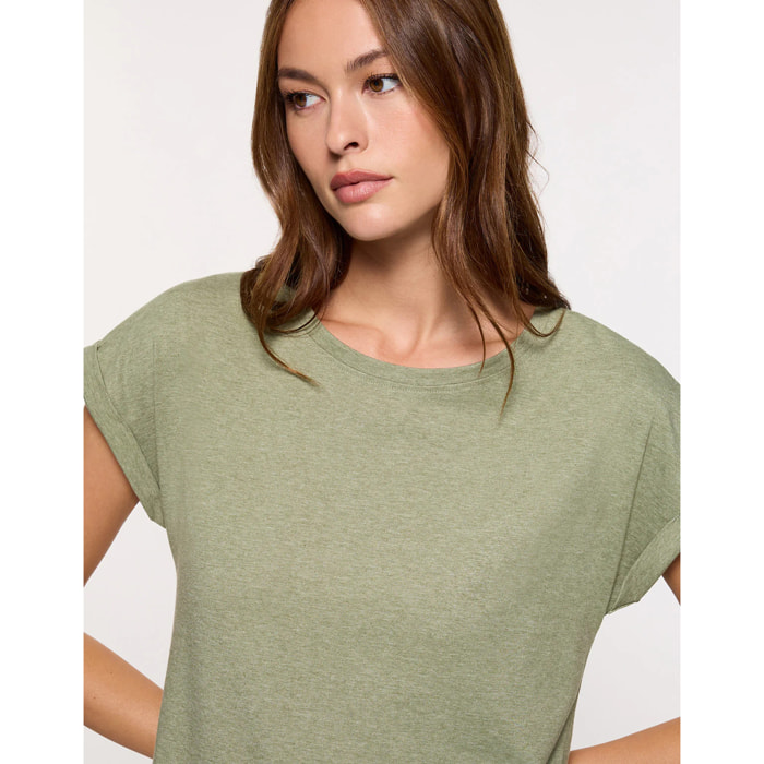 Camiseta Manga Corta Caqui - Luma