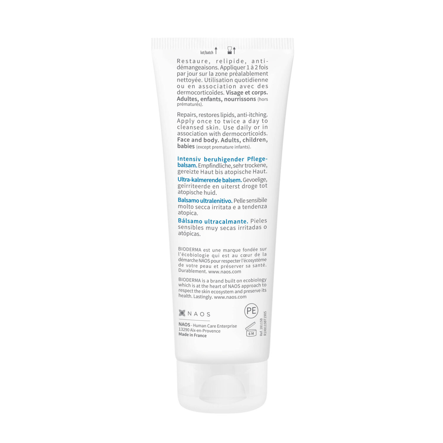 Atoderm Intensive Baume - Ultra-Apaisant Peaux Sensibles Très Sèches