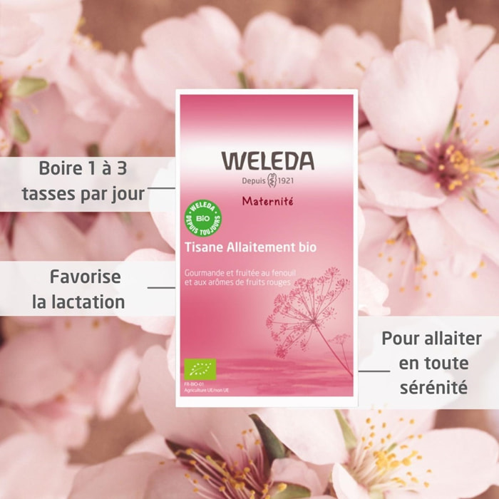 WELEDA - TRIO Tisane Allaitement Fruits rouges X2 + Tisane Allaitement Verveine X1 - Vegan* - Certifié Natrue**  - 3*20 sachets de 2 g