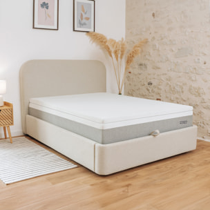 Surmatelas mousse Mémoire de forme 5cm | Déhoussable - Hypnia