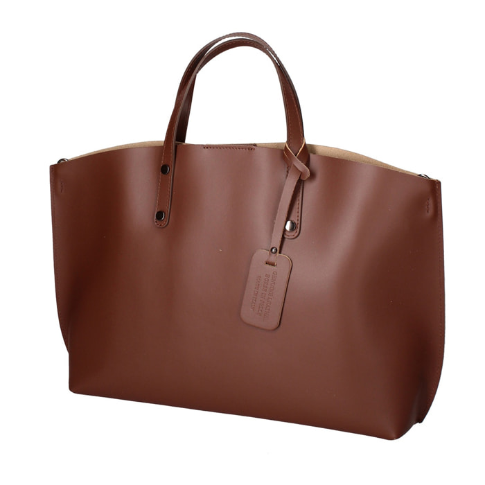 Borsa a mano da donna - Modello Lumena - Vera pelle - 48.0 x 31.0 x 11.0 cm