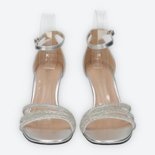 Sandali Donna Tata Italia Argentato