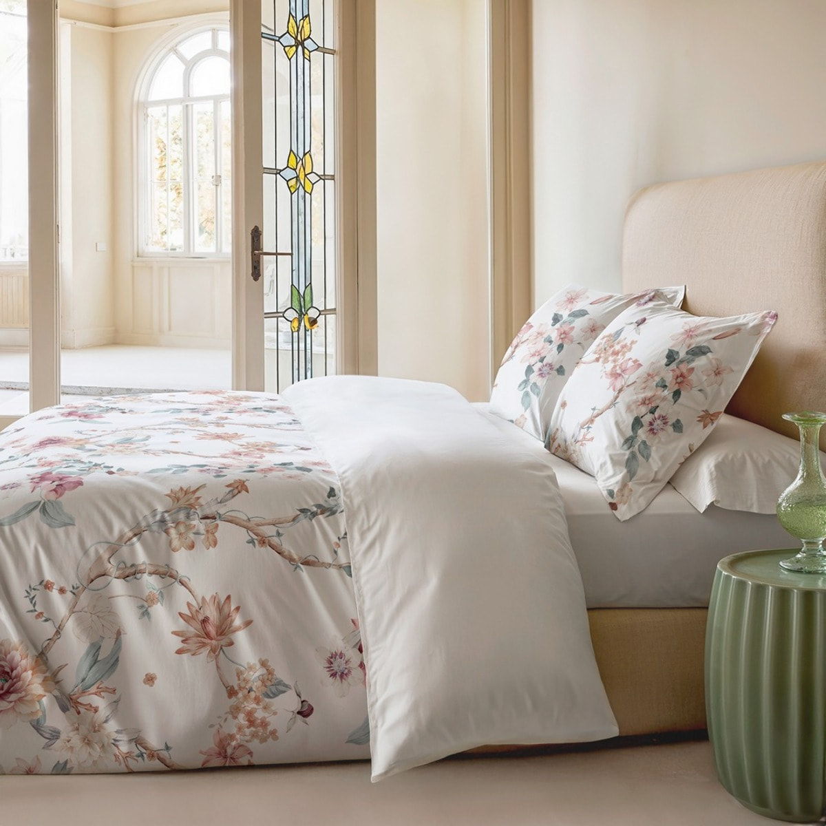 Housse de couette saori blanc