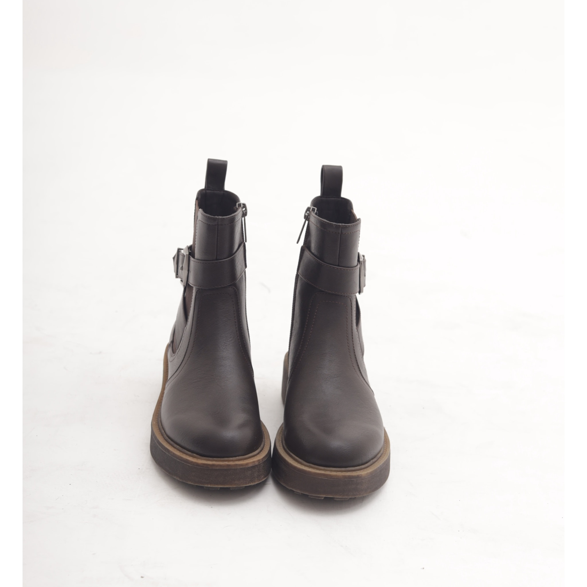 STIVALETTO ELASTICO E ZIP TESTA DI MORO