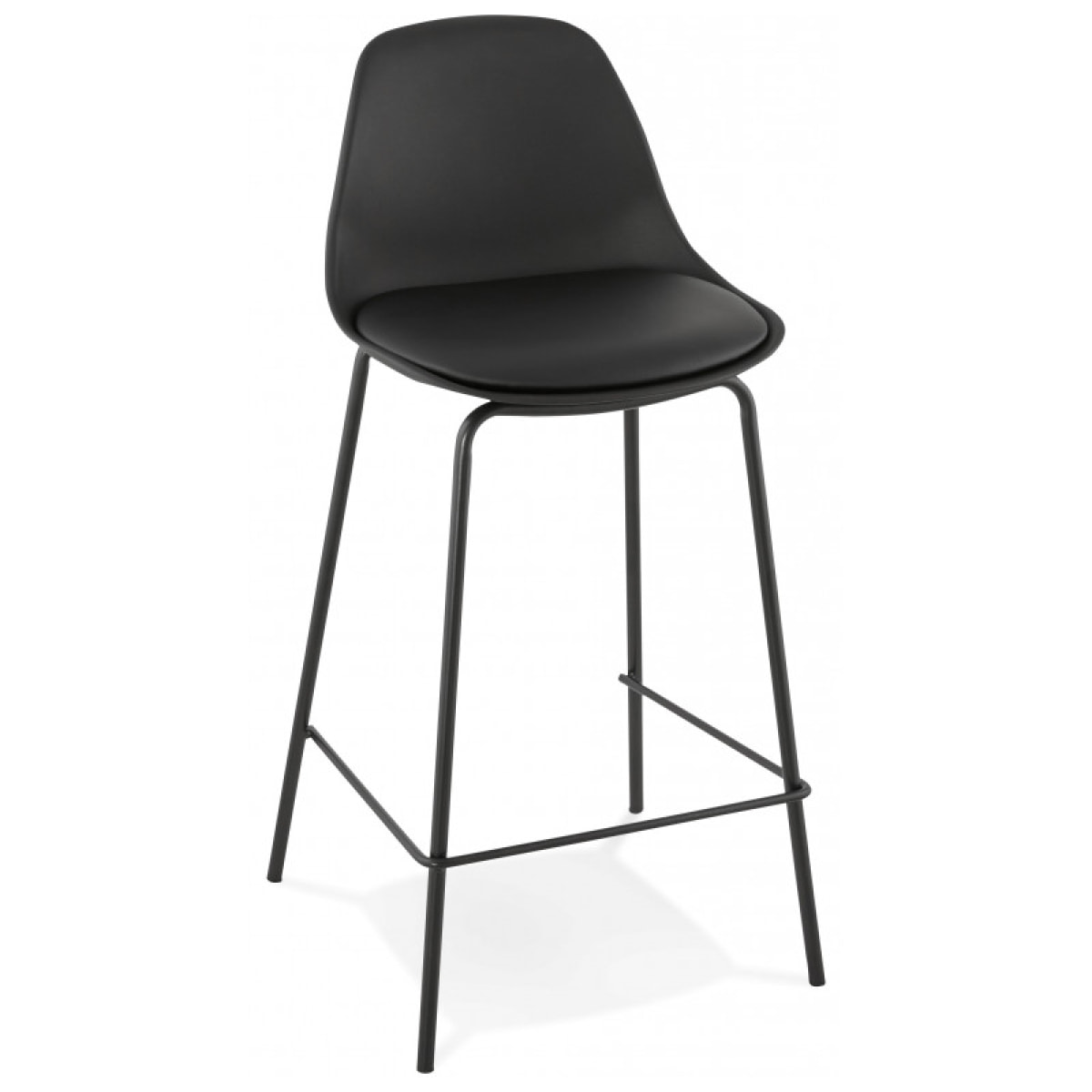 Tabouret bar déco "Escal Mini" Kokoon - Couleur: Noir - Nombre de tabourets: 2 Tabourets
