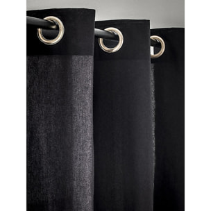 Rideau 100%coton Finition Avec Oeillets Gold