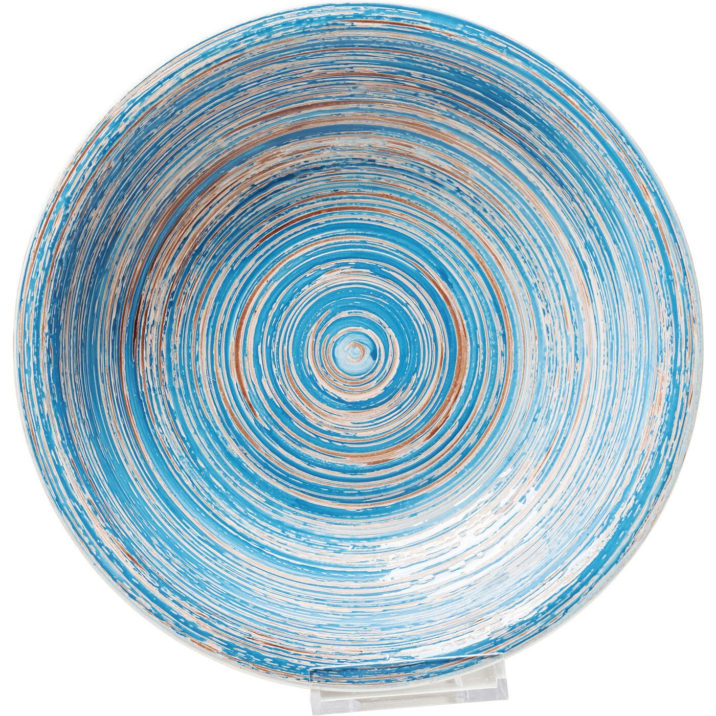 Assiettes creuses Swirl Blue 21cm set de 4 Kare Design