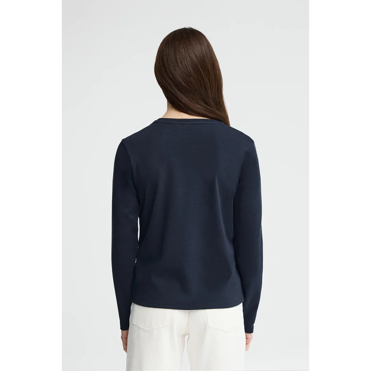 Maglietta blu marino a maniche lunghe brillantini Polo Club