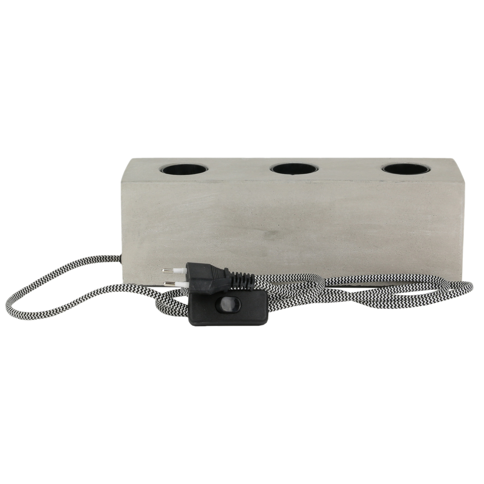 Lampe A Poser Beton 3 Ampoules
