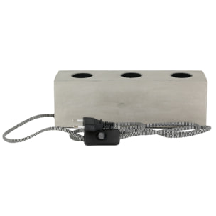 Lampe A Poser Beton 3 Ampoules