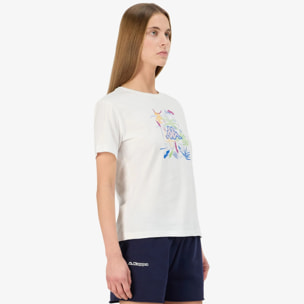 Kappa - T-Shirts & Top Donna Bianco - Logo Gamino
