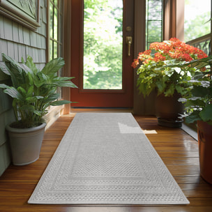 TENERIFE - Tapis intérieur/extérieur gris, design contemporain