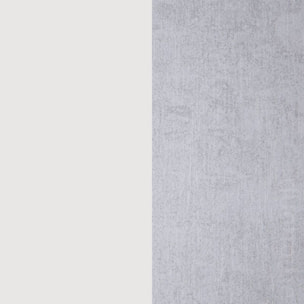 Mesa consola extensible Verti Blanco Artik (Blanco Mate) - Gris Cemento