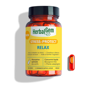 Herbalgem- Complément alimentaire Relax - 30 GELULES