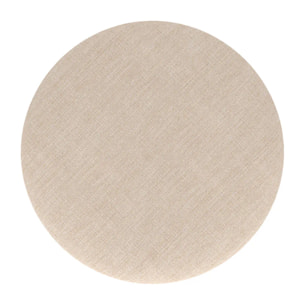 Lot de 2 tabourets pour îlot central 66 cm en tissu beige - Vahina