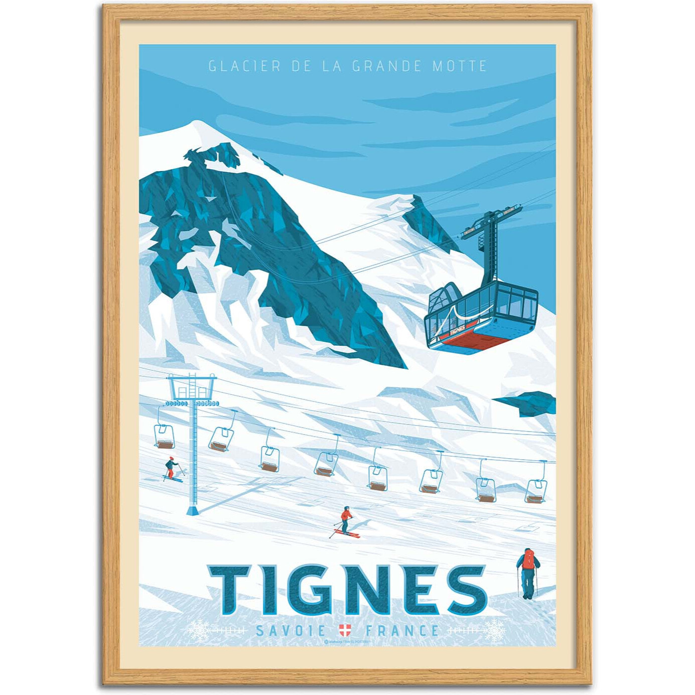 Affiche - Tignes - Olahoop Travel Posters