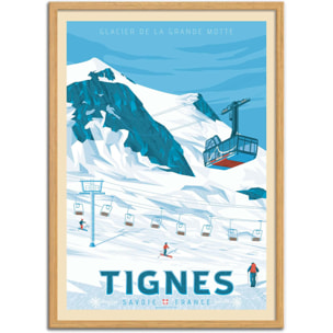 Affiche - Tignes - Olahoop Travel Posters