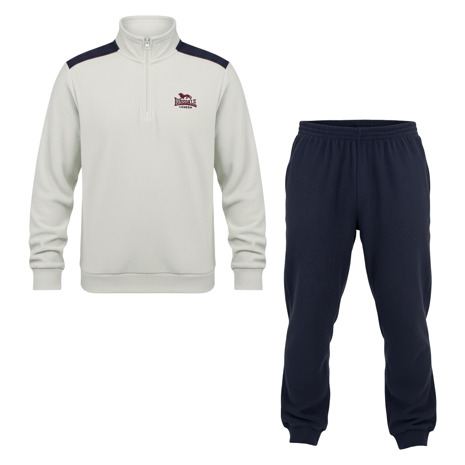 Tuta Uomo LONSDALE Caldo Pile Half Zip