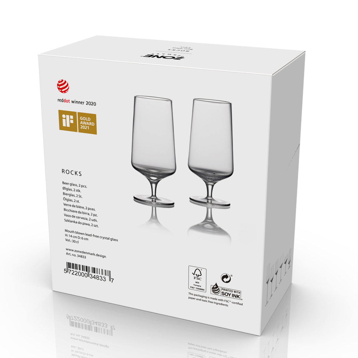 Verre de bière Rocks